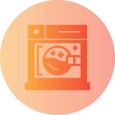 Modern fırın simgesinin vektör çizimi