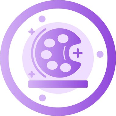 Bir gezegen simgesinin vektör illüstrasyonu