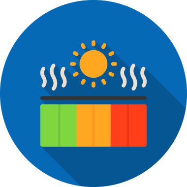 sıcak vektör renk simgesi