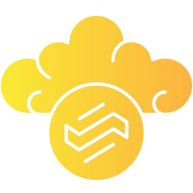 vektör bulut simgesi, basit vektör illüstrasyonu