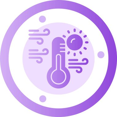 termometre simgesi vektör illüstrasyonu