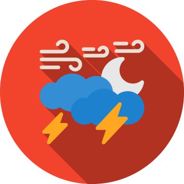 Hava durumu. Web simgesi basit illüstrasyon