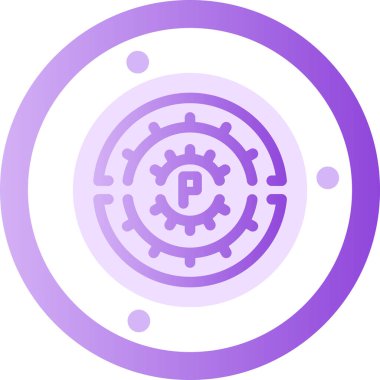 Pusula. Web simgesi basit tasarım