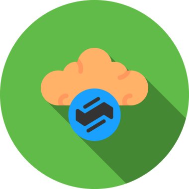 bulut hesaplama vektörü simgesi