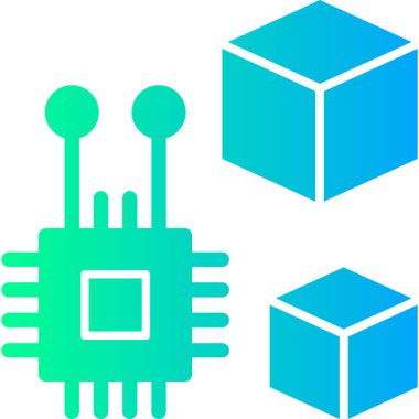 Bir bilgisayar teknolojisinin vektör çizimi