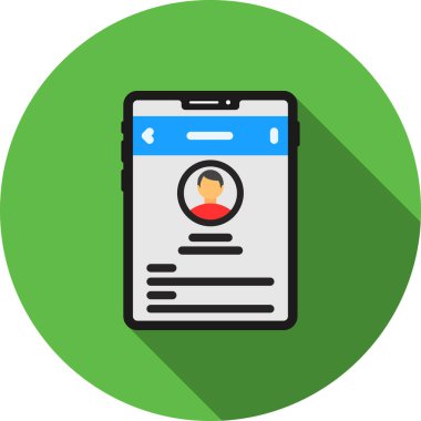 ID kart simgesi vektör illüstrasyonu