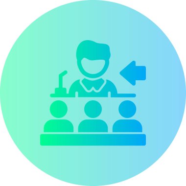 Çember simgesindeki insanların vektör illüstrasyonu