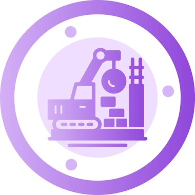 Robot simgesinin vektör illüstrasyonu