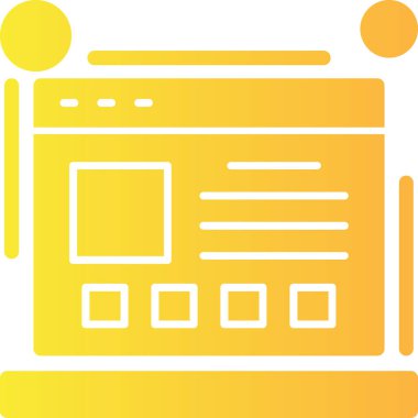 Web simgesi vektör illüstrasyonu