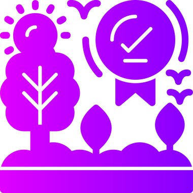 Bir bitki simgesinin vektör illüstrasyonu