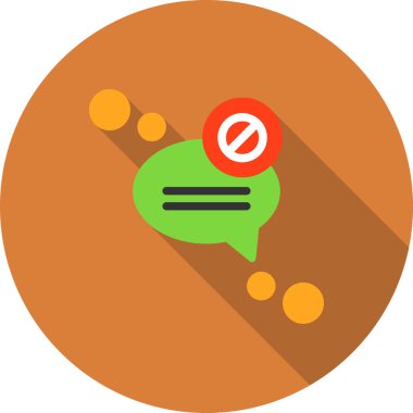 Sohbet simgesi, vektör çizimi