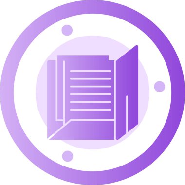 Mor simgesi olan bir kameranın vektör çizimi