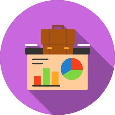 data analizi vektör simgesi modern basit tasarım illüstrasyonu