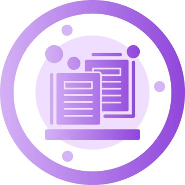 Belge simgesinin vektör illüstrasyonu