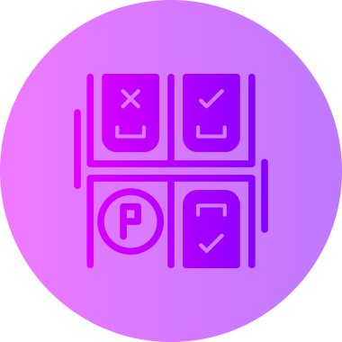 Modern bir simgenin vektör illüstrasyonu