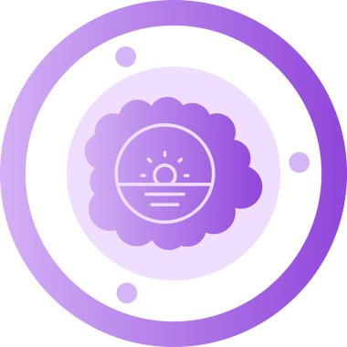 Beyin. Web simgesi basit illüstrasyon