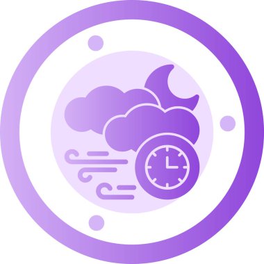 Saat simgesi vektör illüstrasyonu