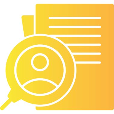 belge arama büyütme cam simgesi