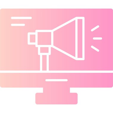 hoparlör simgesi, vektör çizim