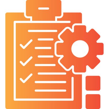 Kontrol listesi simgesinin vektör illüstrasyonu