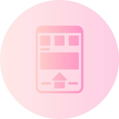 mobil uygulama web simgesi basit illüstrasyon