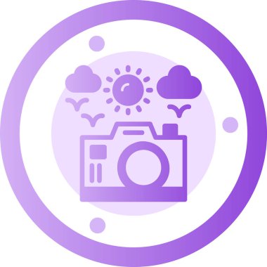 kamera simgesi vektör illüstrasyonu