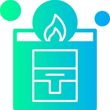 Ateş simgesinin vektör illüstrasyonu