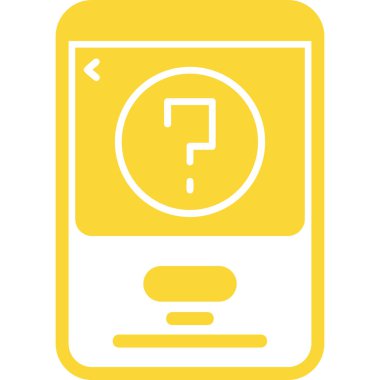 cep telefonu simgesi, akıllı telefonun basit tasarım çizimi