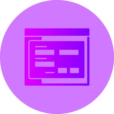 Web simgesi, basit vektör illüstrasyonu