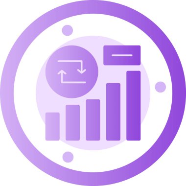 Analizler. Web simgesi basit illüstrasyon