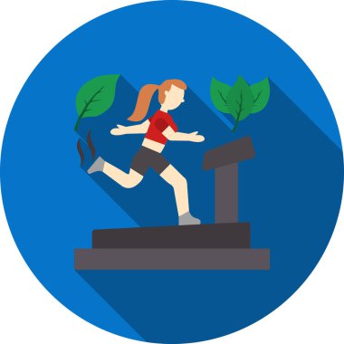 Kadın podyumda koşuyor