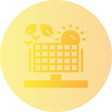 Takvim vektör simgesi modern illüstrasyon