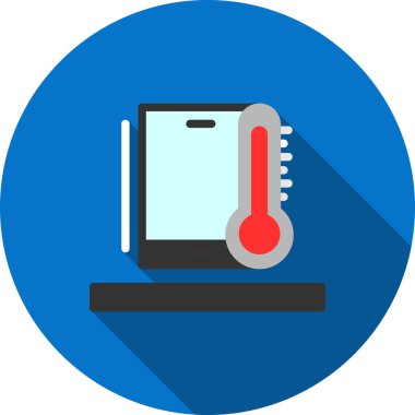 Dizüstü bilgisayar simgesi vektör çizimi