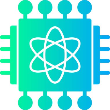 atom. Web simgesi basit illüstrasyon
