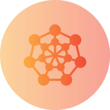 Eşsiz ağ simgesi vektör illüstrasyonu