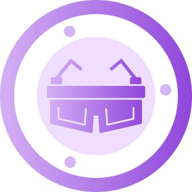 Yemek. Web simgesi basit illüstrasyon