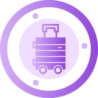 bagaj. Web simgesi basit illüstrasyon