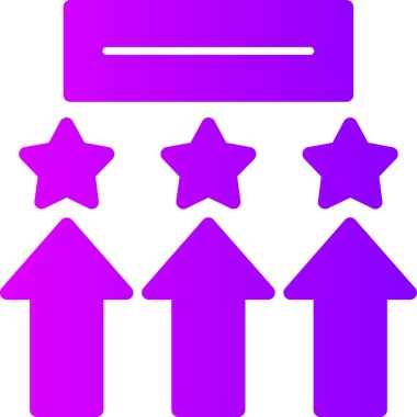 derecelendirme simgesi basit tasarım vektörü