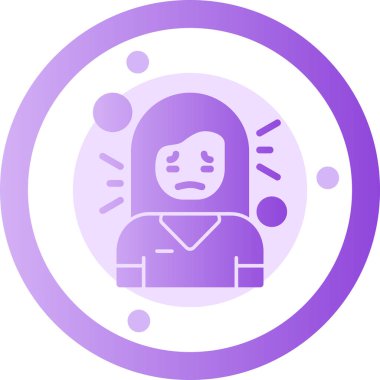 Modern bir kadın simgesinin vektör çizimi