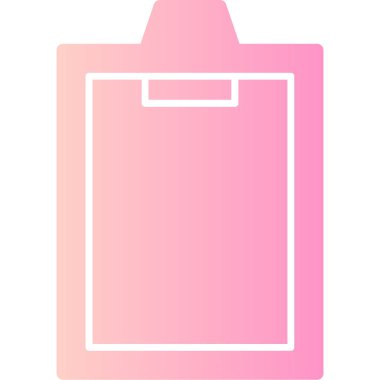 İzole edilmiş pembe bir etiket çizimi