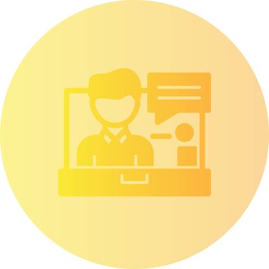 İş ve vektör illüstrasyonu için web simgesi