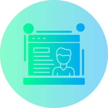 Modern eğitim ikonunun vektör illüstrasyonu