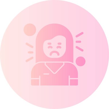 Kızgın simge vektör illüstrasyonu