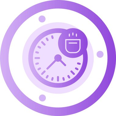 Saat. Web simgesi vektör illüstrasyonu