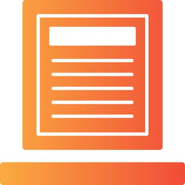 belge simgesi vektör illüstrasyonu