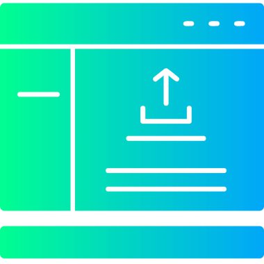 Web tarayıcı simgesi vektör illüstrasyonu