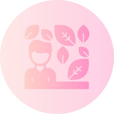 Modern ağaç simgesinin vektör illüstrasyonu