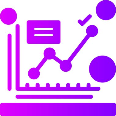 İş ve finans simgesinin vektör illüstrasyonu