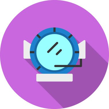 pusula düz vektör simgesi