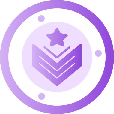 Bir yıldız simgesinin vektör illüstrasyonu